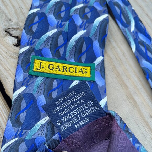 Jerry Garcia "Northern Lights" [1996] Collection 15 Silk Tie - Picture 5 of 6